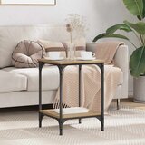 vidaXL Klubska miza Umetni hrast 40 x 40 x 55 cm Konstruiran les | Shoptok.si