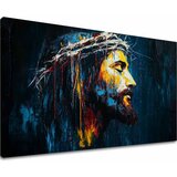  Mirni Isus | Slikano akrilom i zlatnim listićima | shoptok.hr