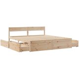  Okvir za krevet s ladice 180x200 cm od borovine | shoptok.hr