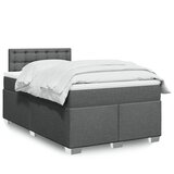  Krevet box spring s madracem tamnosivi 120 x 190 cm tkanina | shoptok.hr