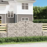 vidaXL Gabionska košara s lukom 300x50x140/160 cm pocinčano željezo | shoptok.hr
