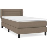  Krevet s oprugama i madracem smeđesivi 80x200 cm od tkanine | shoptok.hr