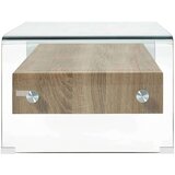  Klubska mizica prozorna 98x45x31 cm kaljeno steklo | Shoptok.si