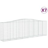  Lučne gabionske košare 7 kom 400x50x120/140cm pocinčano željezo | shoptok.hr