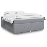  Krevet s oprugama i madracem svjetlosivi 180x200 cm od tkanine | shoptok.hr