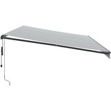 Tenda na automatsko uvlačenje antracit i bijela 600 x 350 cm | shoptok.hr