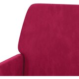  Klupa crvena boja vina 108 x 79 x 79 cm baršunasta | shoptok.hr
