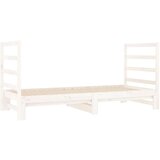  Izvlečna dnevna postelja bela 2x(90x190) cm trdna borovina, (20725233) | Shoptok.si