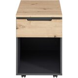 Voleo PREDALNIK NA KOLESCIH barve grafita, hrast artisan | Shoptok.si