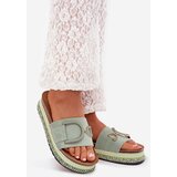 Boto Women's Platform Slippers With Decoration Green Daphira | shoptok.hr