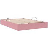  Otomanski krevet s pohranom Ružičasta 140 x 190 cm Baršun | shoptok.hr