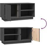 TV omarica siva 80x35x40,5 cm trdna borovina, (20730373) | Shoptok.si