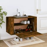  Zidni ormarić za cipele boja hrasta 70 x 35 x 38 cm od borovine | shoptok.hr