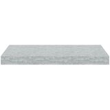  Plutajuće zidne police 2 kom boja betona 50 x 23 x 3,8 cm MDF | shoptok.hr
