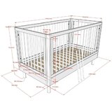 Vipack Otroška posteljica iz masivnega hrasta 70x140 cm v naravni barvi Forrest – | Shoptok.si