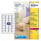 Avery Zweckform Prozorne etikete 45,7 x 25,4 mm | Shoptok.si