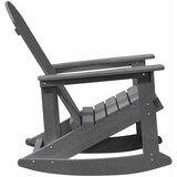  Adirondack ljuljačka Svijetlo siva HDPE | shoptok.hr