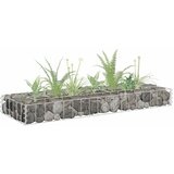  Povišena gabionska gredica od pocinčanog čelika 90 x 30 x 10 cm | shoptok.hr