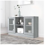  Vitrina boja sivog hrasta sonome 120 x 30 5 x 70 cm drvena | shoptok.hr