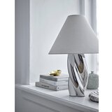 Bloomingville Stolna lampa u srebrnoj boji s tekstilnim sjenilom (visina 49 cm) Silva – | shoptok.hr