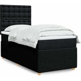  Box spring krevet s madracem crni 80 x 200 cm od tkanine | shoptok.hr