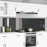 vidaXL Zaščita za kuhinjo 2 pcs Temno siva 110 x 60 cm kaljeno steklo Cene