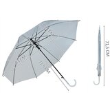 Malatec prozirni automatski kišobran, bijeli, 93 cm | shoptok.hr