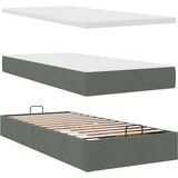  Otomanski okvir kreveta s madraca tamnosivi 100x200cm tkanine | shoptok.hr