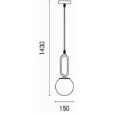  Luster na sajli ORBA 1xE27/40W/230V mesing | Eponuda.com