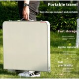  Folding Camping Table Set 4 Chairs Gray | shoptok.hr