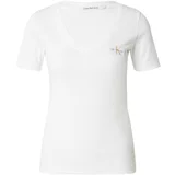 Calvin Klein Jeans Majica bež / siva / bijela