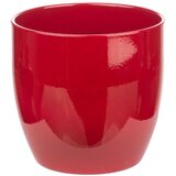 SK Okrugla tegla za biljke (Vanjska dimenzija (ø x V): 14 x 13 cm, Bordo, Keramika, Sjaj) | shoptok.hr