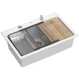 sudoper MARC WORKSTATION - GLEČER BIJELA