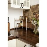 Wenko 53025100 - Polica LOUISA 30x33 cm bela/smeđa | Eponuda.com