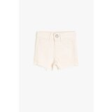 Koton White Baby Girl Pocket Detailed Jean Sort | shoptok.hr