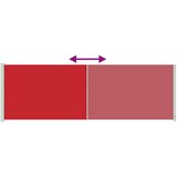 vidaXL Uvlačiva bočna tenda za terasu 200 x 600 cm crvena | shoptok.hr