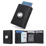 INF Tanka usnjena denarnica Airtag za moške z RFID zaščito Black, (22068496) | Shoptok.si