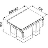 Franke sorter odpadkov GARBO 60-3 (121.0200.680) | Shoptok.si