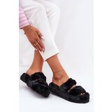 Boto Women's Fur Slippers On Platform Black Talfedi | Shoptok.si