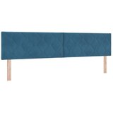 Krevet s box springom madracem i LED-om Plava 200 x 200 cm - Plava 200 x 200 cm Dizajn s rombovima | shoptok.hr