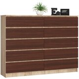 AKORD KOMODA K160 10SZ CLP OAK SONOMA / WENGE, (21702982) Cene