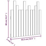  Stensko posteljno vzglavje 82,5x3x80 cm trdna borovina | Shoptok.si