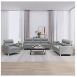 vidaXL 3-dijelni set sofa s jastucima svjetlosivi od tkanine Cijene