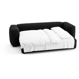 Micadoni Črna raztegljiva sedežna garnitura 264 cm Martina – | Shoptok.si