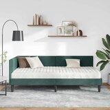  Kotni okvir postelje z matrico Drugo 2 pcs Zelena Žamet, (5000123956) | Shoptok.si