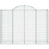 Lučne gabionske košare 10kom 200x50x140/160cm pocinčano željezo | shoptok.hr