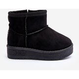 Big Star Children's Fur-Lined Snow Boots with Zipper Black | ePonuda.com