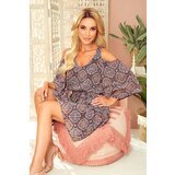 Numoco 292-3 MARINA flimsy dress with a neckline - Moroccan pattern | shoptok.hr