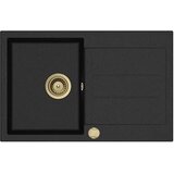  Set Tesa SQT101-AW + slavina Flexy PVD Zlato/Black metallic | shoptok.hr