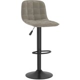 vidaXL Barski stolček svetlo siv žamet, (20967431) | Shoptok.si